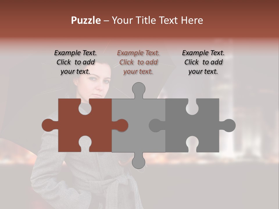 Autumn City Sad PowerPoint Template