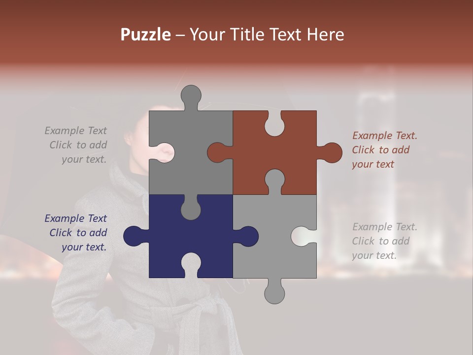 Autumn City Sad PowerPoint Template