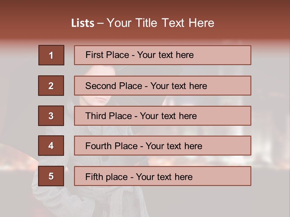 Autumn City Sad PowerPoint Template