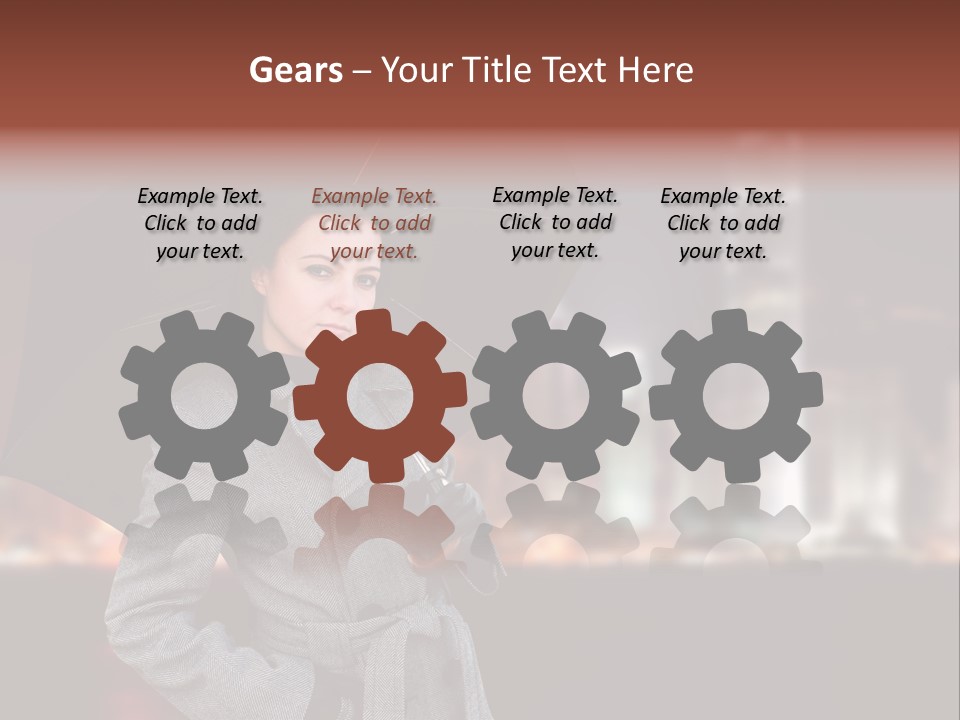 Autumn City Sad PowerPoint Template