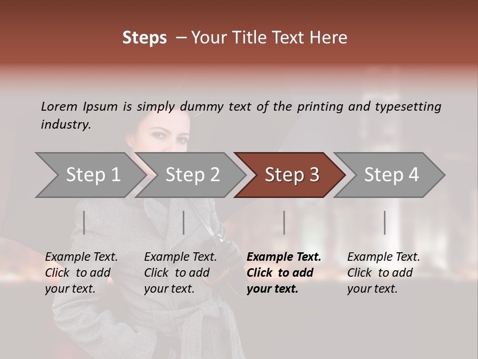 Autumn City Sad PowerPoint Template