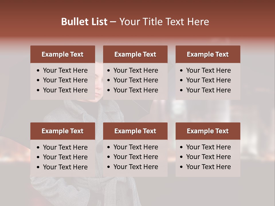 Autumn City Sad PowerPoint Template