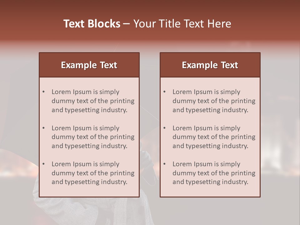 Autumn City Sad PowerPoint Template