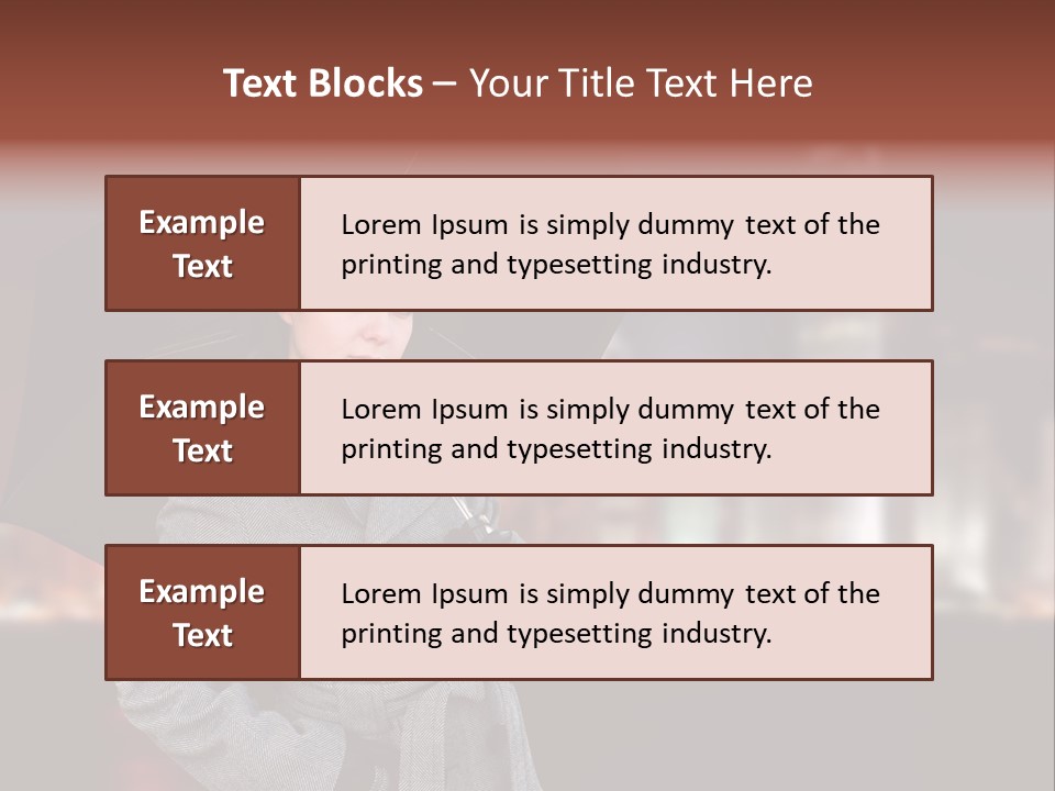 Autumn City Sad PowerPoint Template