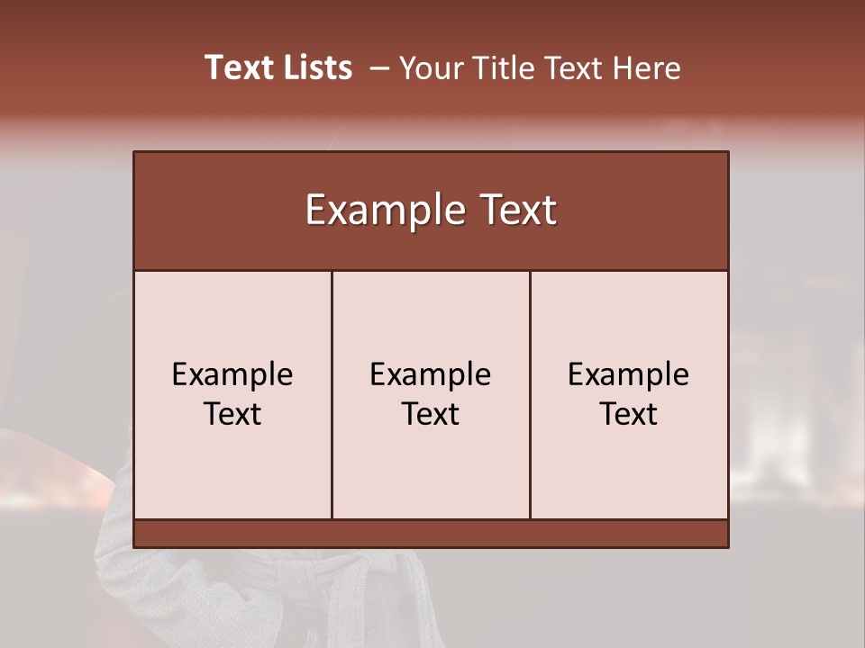 Autumn City Sad PowerPoint Template