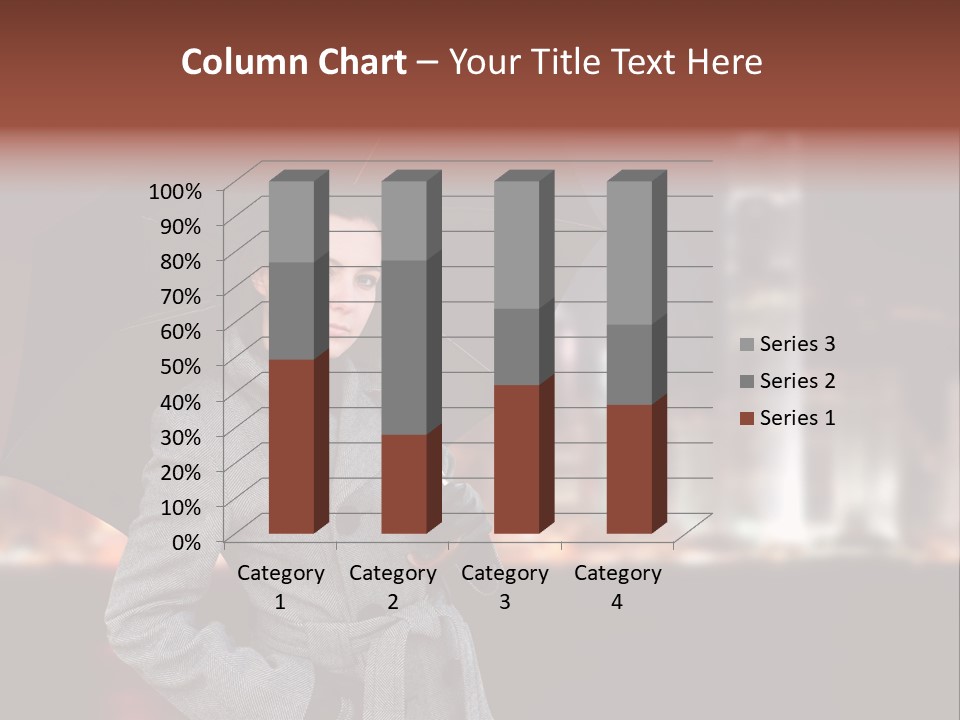 Autumn City Sad PowerPoint Template