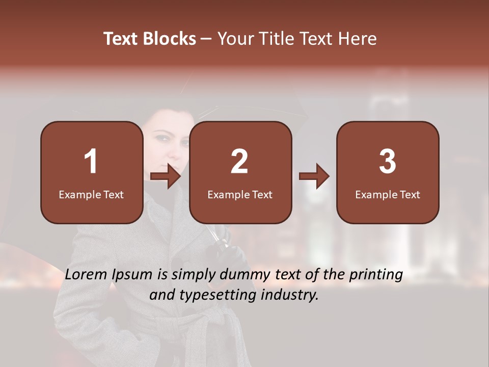 Autumn City Sad PowerPoint Template