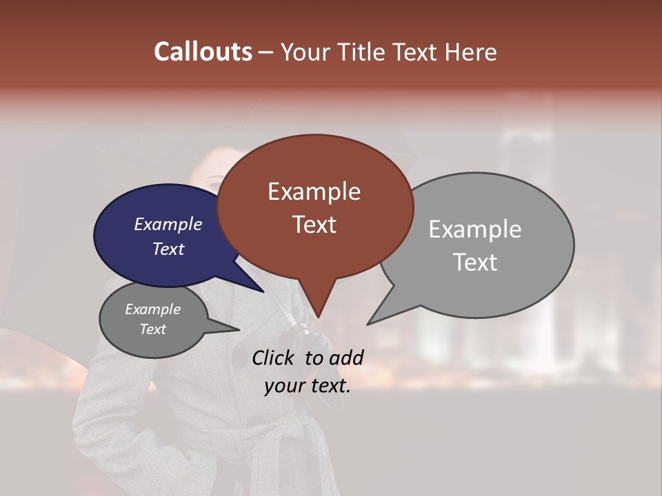 Autumn City Sad PowerPoint Template