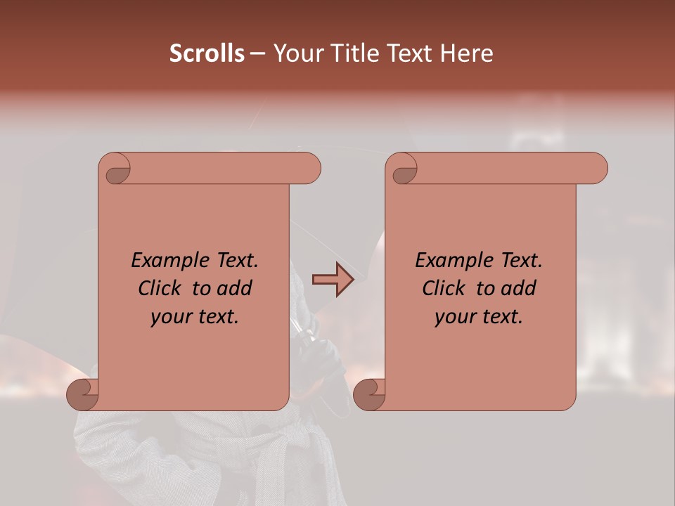 Autumn City Sad PowerPoint Template