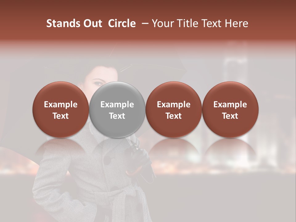 Autumn City Sad PowerPoint Template