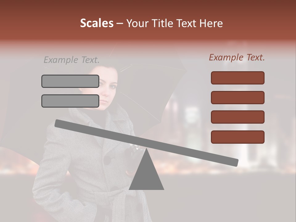 Autumn City Sad PowerPoint Template