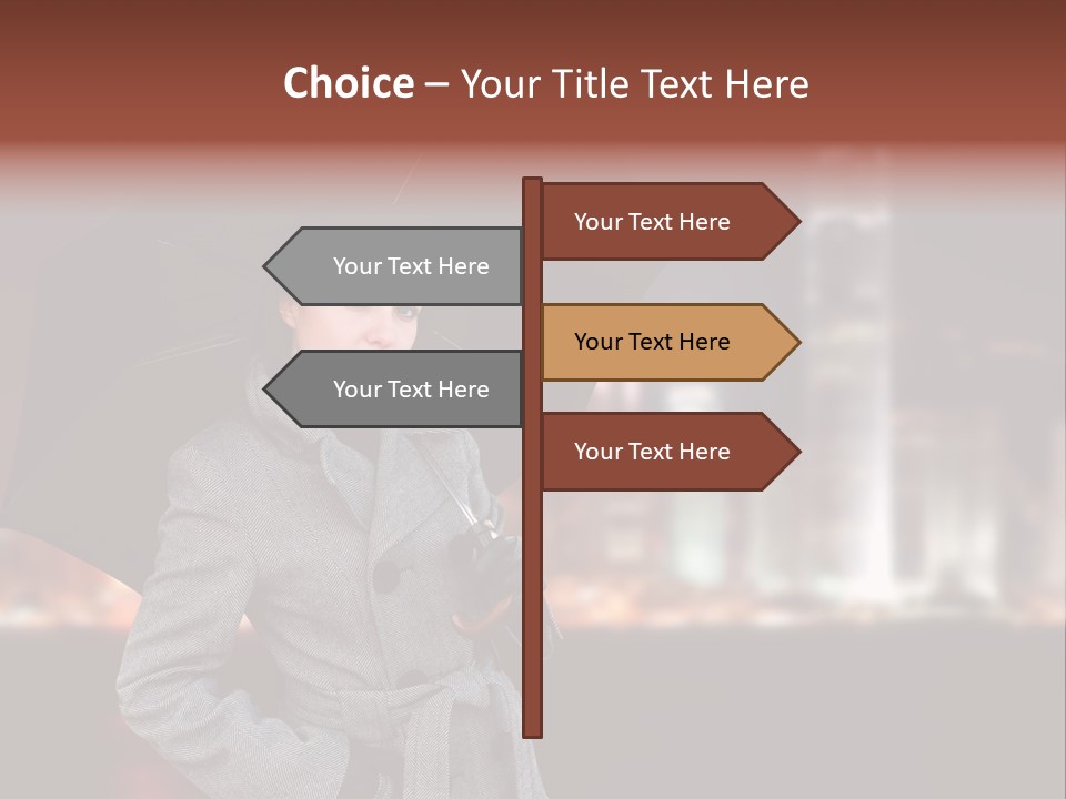 Autumn City Sad PowerPoint Template