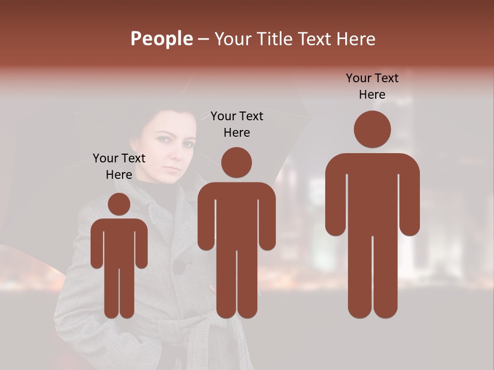 Autumn City Sad PowerPoint Template