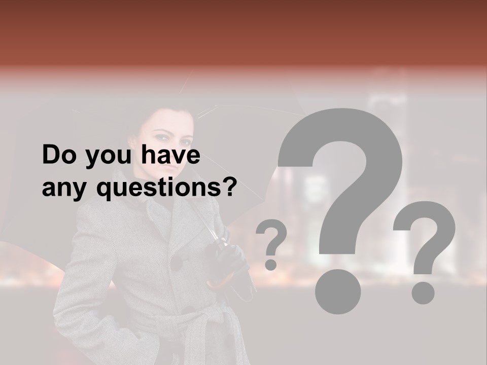 Autumn City Sad PowerPoint Template