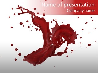 Artistic Liquid Drop PowerPoint Template