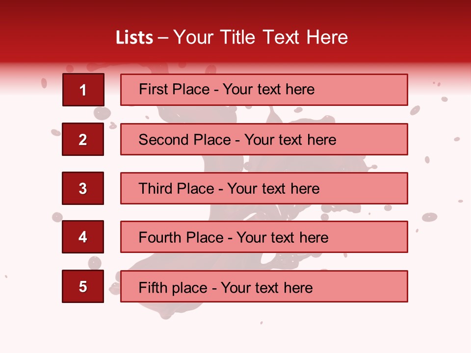 Artistic Liquid Drop PowerPoint Template