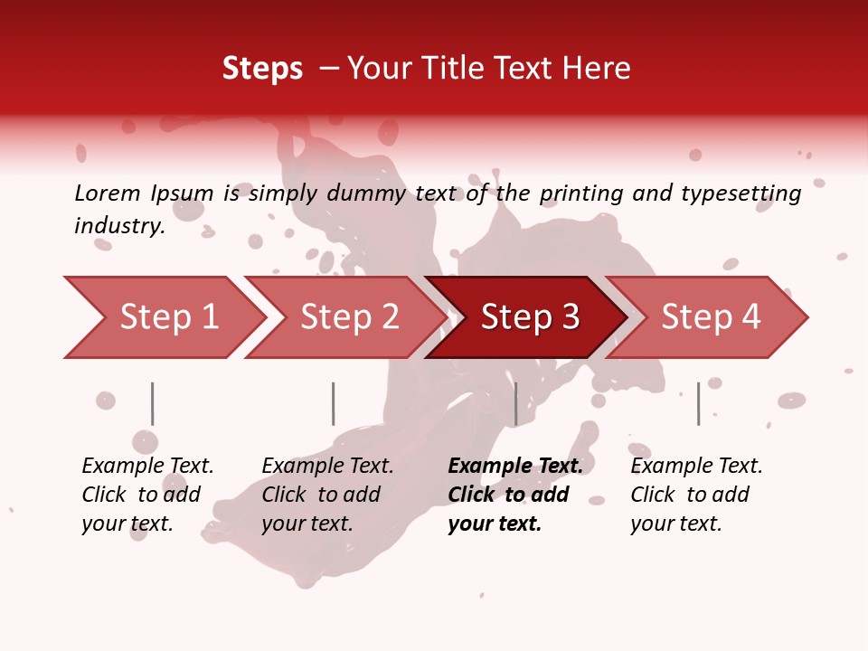 Artistic Liquid Drop PowerPoint Template
