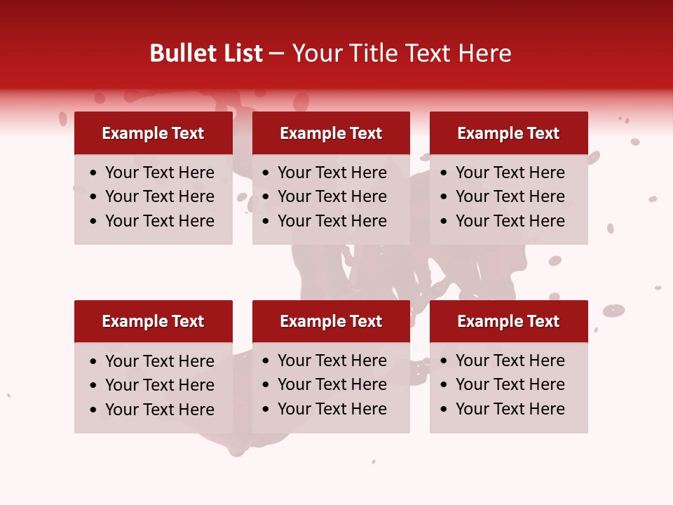 Artistic Liquid Drop PowerPoint Template