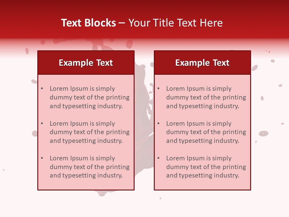Artistic Liquid Drop PowerPoint Template