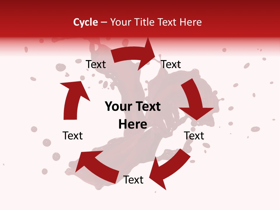 Artistic Liquid Drop PowerPoint Template