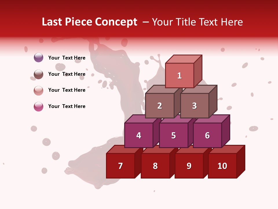 Artistic Liquid Drop PowerPoint Template