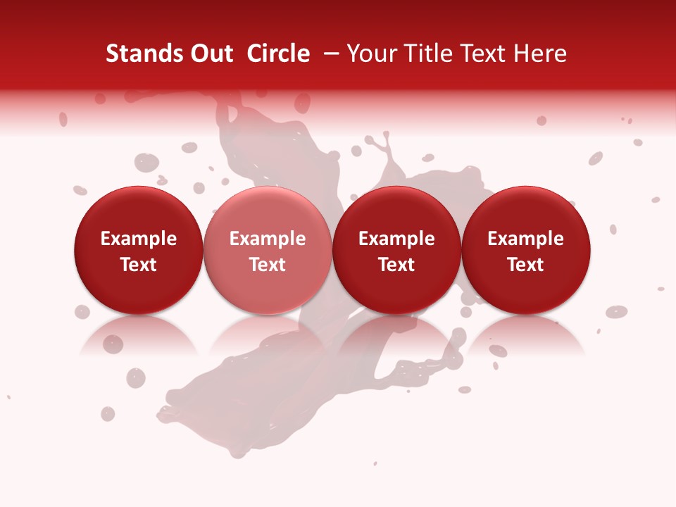 Artistic Liquid Drop PowerPoint Template