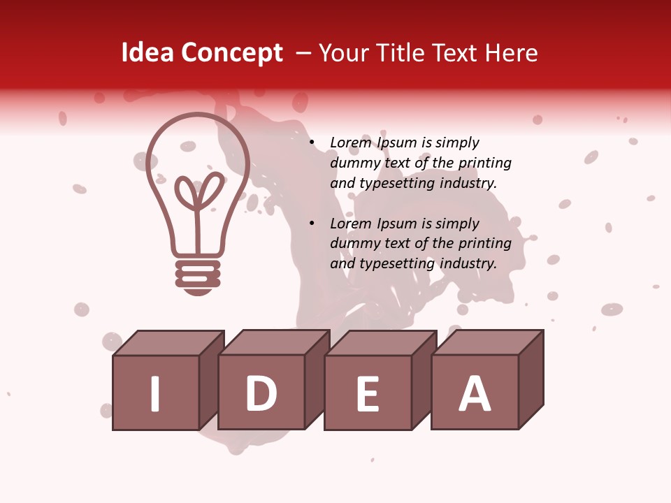 Artistic Liquid Drop PowerPoint Template