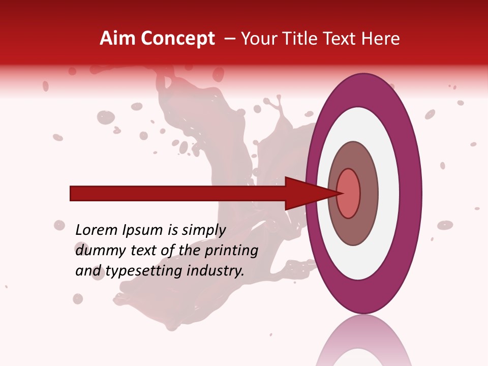 Artistic Liquid Drop PowerPoint Template