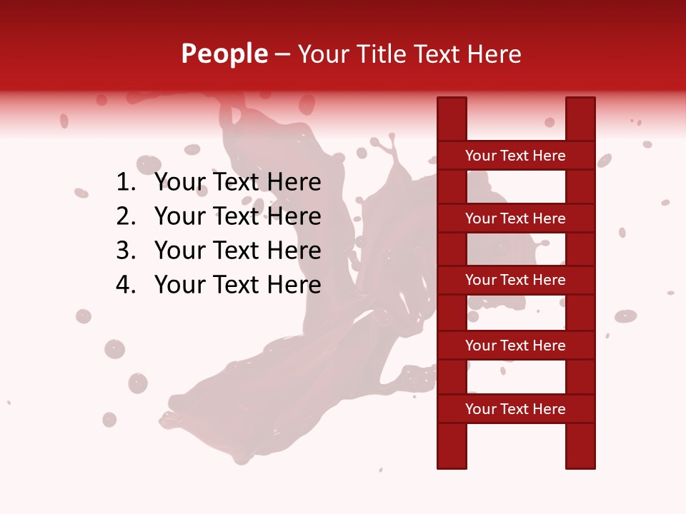 Artistic Liquid Drop PowerPoint Template