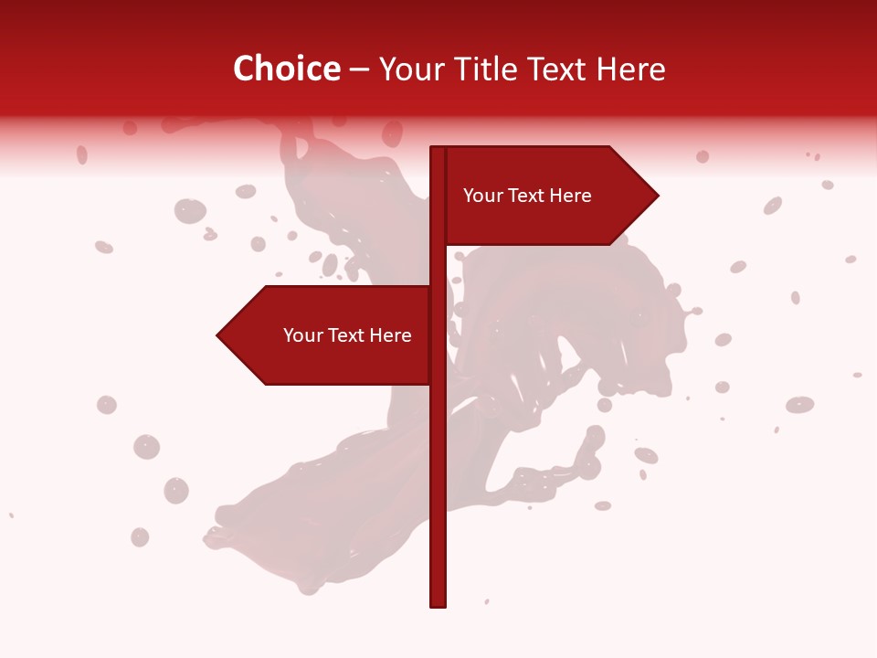 Artistic Liquid Drop PowerPoint Template