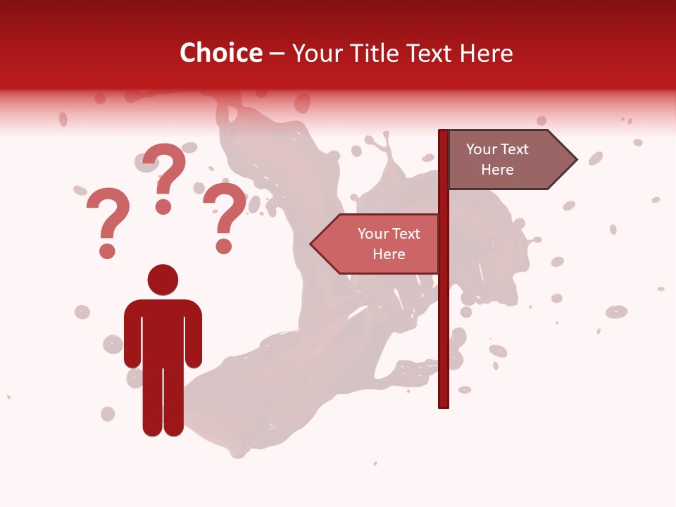 Artistic Liquid Drop PowerPoint Template