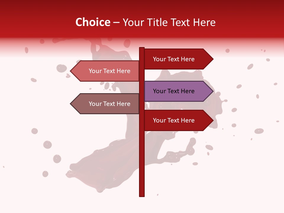 Artistic Liquid Drop PowerPoint Template