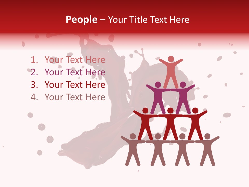 Artistic Liquid Drop PowerPoint Template