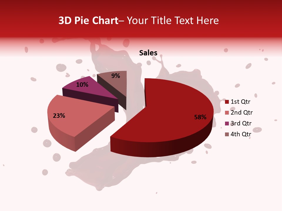 Artistic Liquid Drop PowerPoint Template