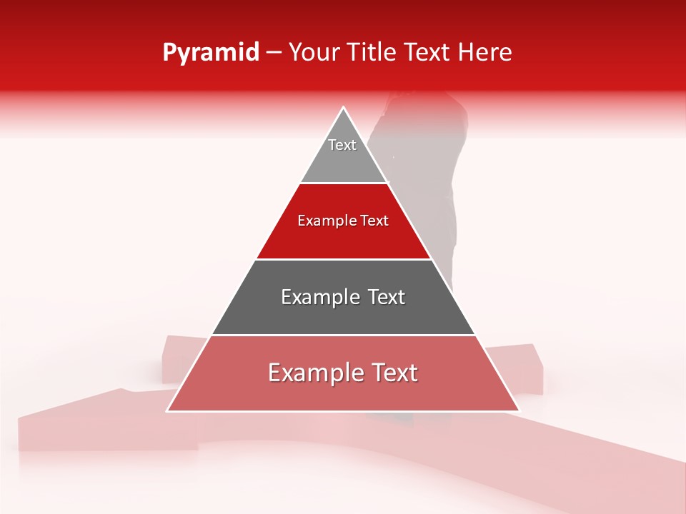 Isolated Red Goal PowerPoint Template