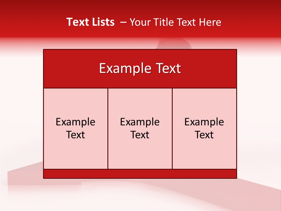 Isolated Red Goal PowerPoint Template