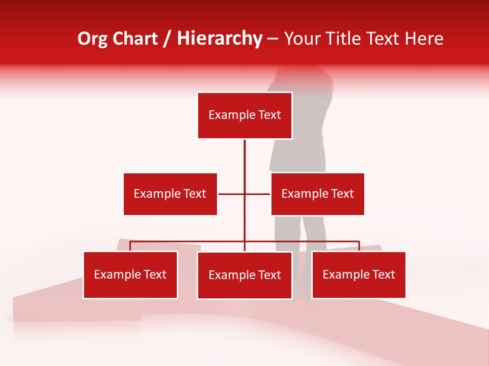 Isolated Red Goal PowerPoint Template