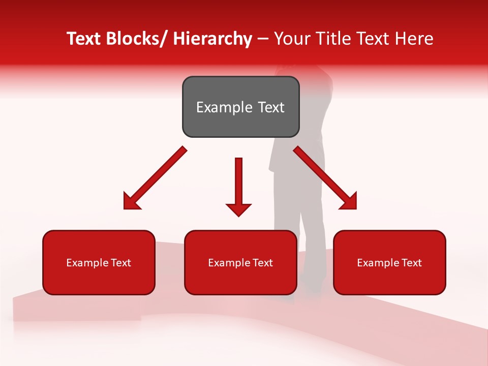Isolated Red Goal PowerPoint Template