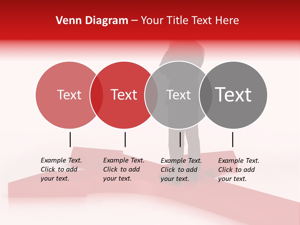 Isolated Red Goal PowerPoint Template