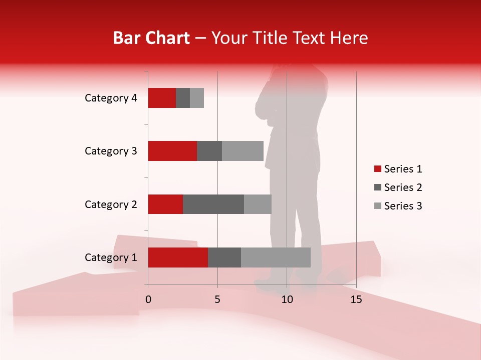 Isolated Red Goal PowerPoint Template