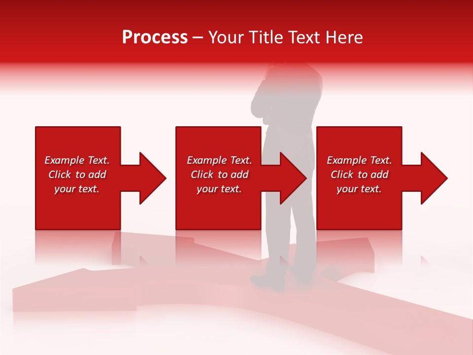 Isolated Red Goal PowerPoint Template
