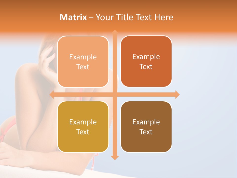 Swimsuit Paradise Sun PowerPoint Template