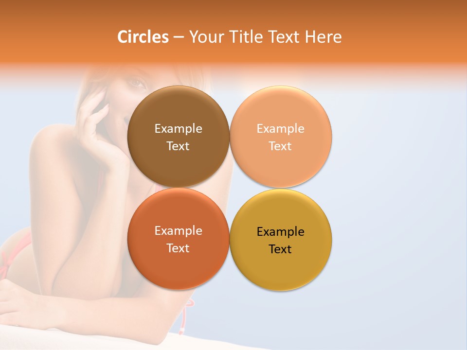 Swimsuit Paradise Sun PowerPoint Template