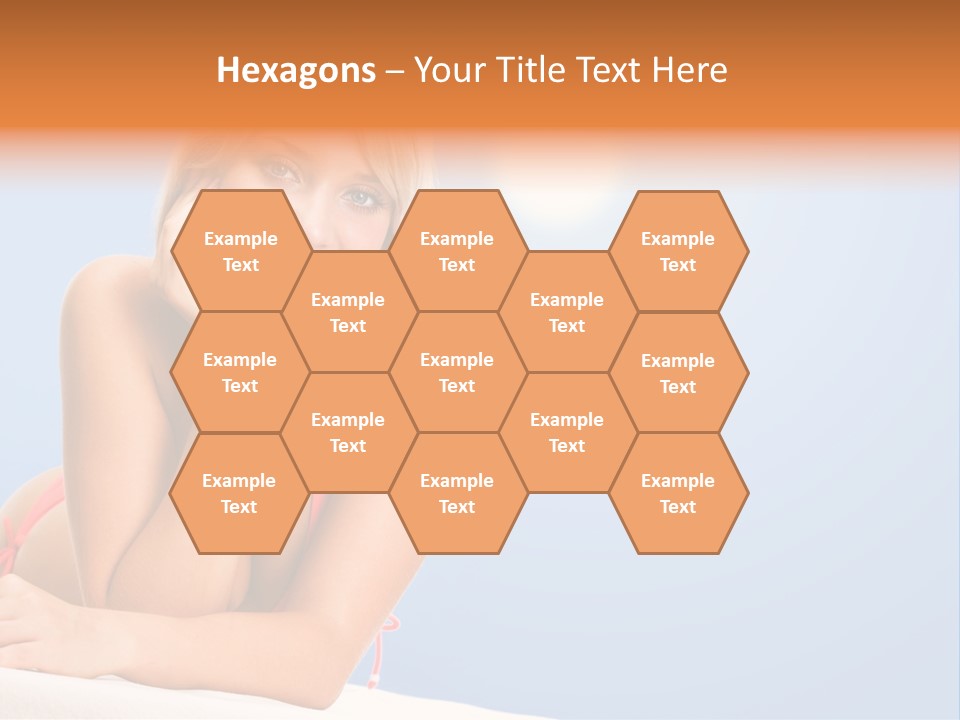 Swimsuit Paradise Sun PowerPoint Template