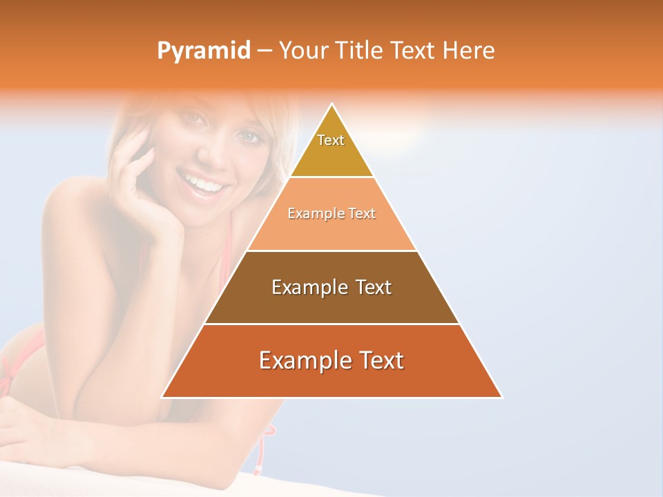 Swimsuit Paradise Sun PowerPoint Template