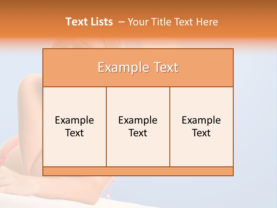 Swimsuit Paradise Sun PowerPoint Template