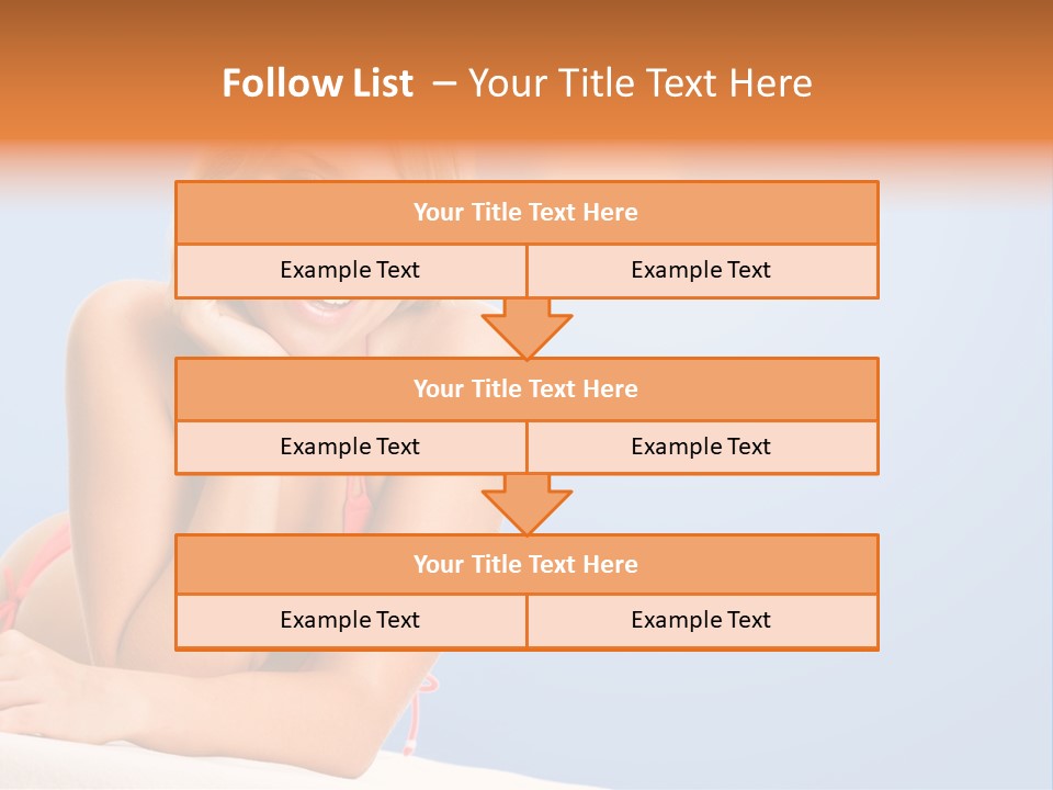 Swimsuit Paradise Sun PowerPoint Template