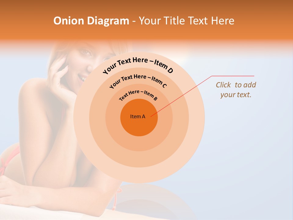 Swimsuit Paradise Sun PowerPoint Template