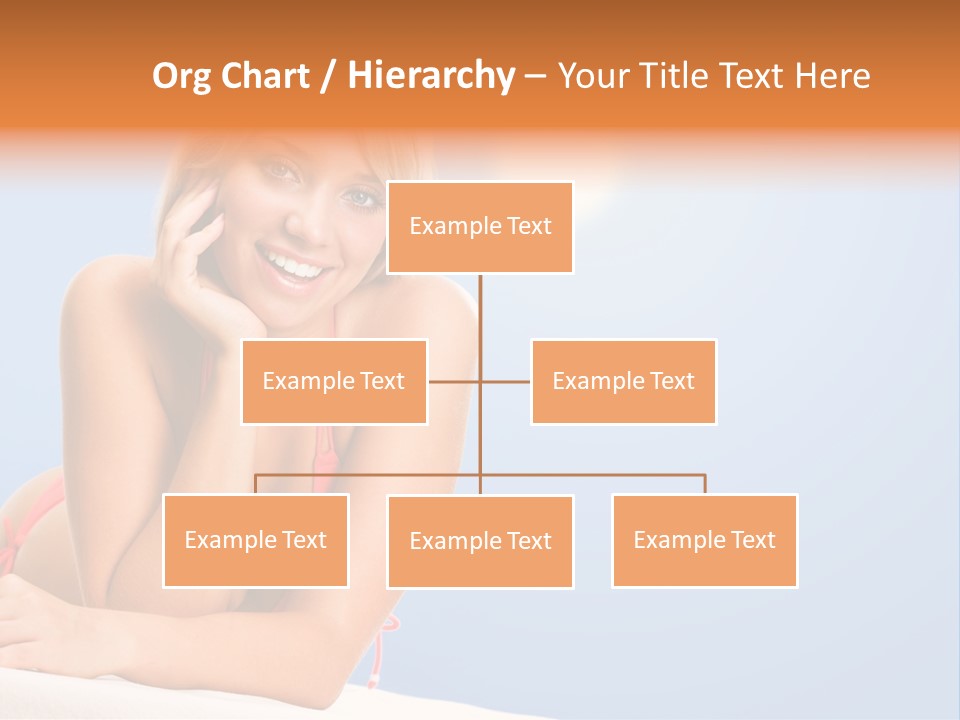 Swimsuit Paradise Sun PowerPoint Template