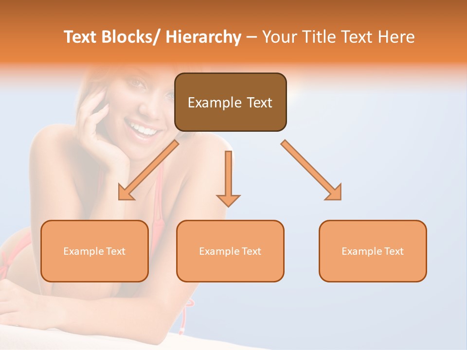 Swimsuit Paradise Sun PowerPoint Template